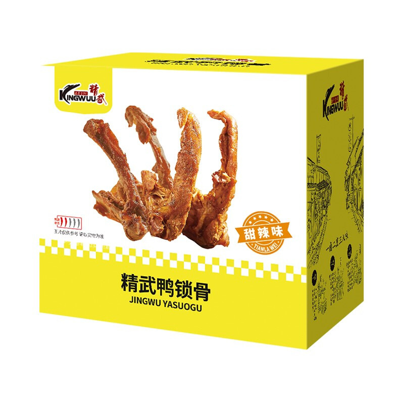 KINGWUU 精武 鸭锁骨 甜辣味 400g