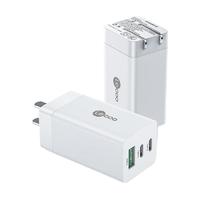 Lenovo 联想 LKD1522W 氮化镓充电器 USB-A/双Type-C 65W 白色+双Type-C口 100W 数据线