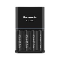 Panasonic 松下 电池充电器 黑色 4槽+5号电池 900mAh 4粒