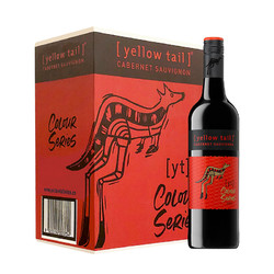 Yellow Tail 黄尾袋鼠 袋鼠红酒\/世界系列原瓶进口干红葡萄酒整箱装750ml*6  赤霞珠