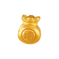 MCLON 曼卡龙 小福袋足金转运珠 0.15g