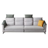 QuanU 全友 家居北欧简约乳胶布艺沙发头枕可拆卸大小户型科技布102567