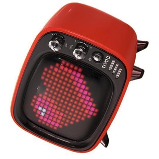 DIVOOM 点音 Tivoo 2.0声道 户外 带屏智能蓝牙音箱 红色