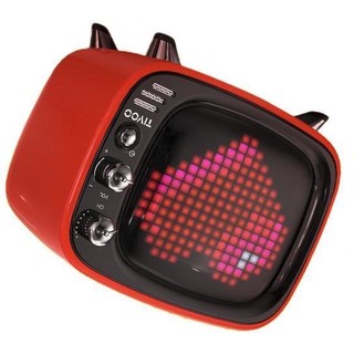 DIVOOM 点音 Tivoo 2.0声道 户外 带屏智能蓝牙音箱 红色