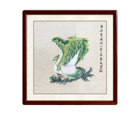 尚得堂 秦薇《百财聚来图》65x65cm 宣纸 实木框