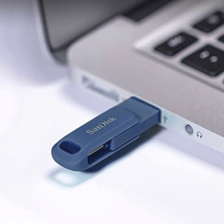 SanDisk 闪迪 USB 3.1 U盘 robin 蓝 128GB USB Type-C SDDDC3-128G-G46NB