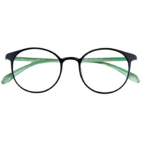 JingPro 镜邦 7404 黑绿色TR90眼镜框+1.56折射率 防蓝光镜片