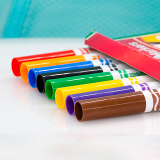Crayola 绘儿乐 81-1324 8色圆头可水洗水彩笔