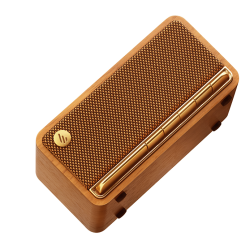 edifier漫步者m230居家便携蓝牙音箱棕木纹