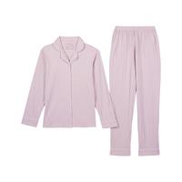 LUCKMEEY 幸棉 Nature系列 女士纯棉睡衣套装 21N62004 豆粉色 M