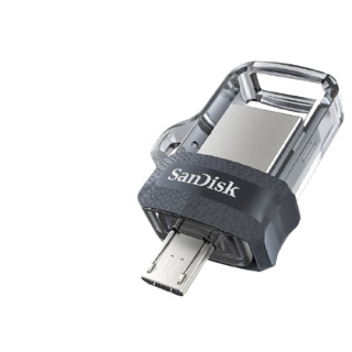 SanDisk 闪迪 USB 3.0 U盘 灰色 16GB Micro-B/USB-A SDDD3-016G-Z46