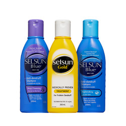 Selsun selsun洗发水去屑止痒控油无硅油澳洲进口黄蓝紫