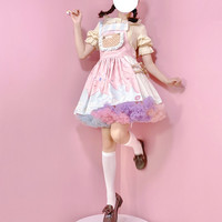 Mewroco猫芮可 Lolita洛丽塔 彩虹棉花糖裙撑 白色 45cm