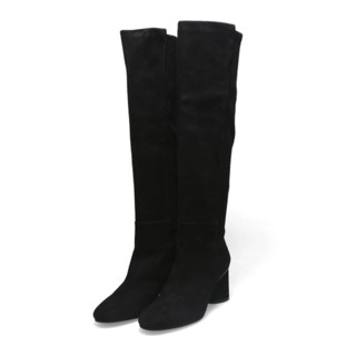 STUART WEITZMAN 斯图尔特·韦茨曼 ELOISE 75系列 女士高筒靴 WE0901307C-BLK 黑色 34