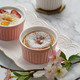 展艺 烘焙工具 舒芙蕾陶瓷烤碗 圆形冰淇淋果冻碗 烤盅 布丁杯 粉红色
