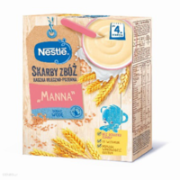 Nestlé 雀巢 瑞士进口雀巢婴儿水果牛奶高铁大米粉米糊 宝宝营养辅食 牛奶小麦米粉4个月+250g