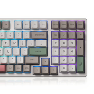Akko 艾酷 3098B 98键 2.4G蓝牙 多模无线机械键盘 9009 CS魅力紫轴 RGB