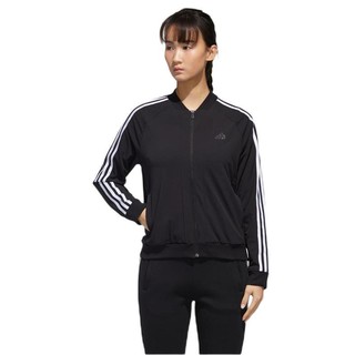 adidas 阿迪达斯 MH WV 3S BOMBER 女子运动夹克 GF0189 黑色炭黑 XL