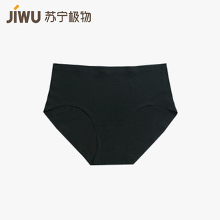 JIWU 苏宁极物 女式零感三角内裤 黑色 165/70A（适合腰围62cm~78cm）