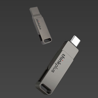 ThinkPad 思考本 MU90 USB 3.2 U盘 黑色 64GB Type-C/USB-A双口