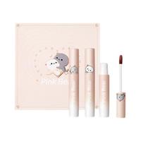 Pink Bear 柔滑奶霜哑光唇泥礼盒装 蜜桃猫联名款