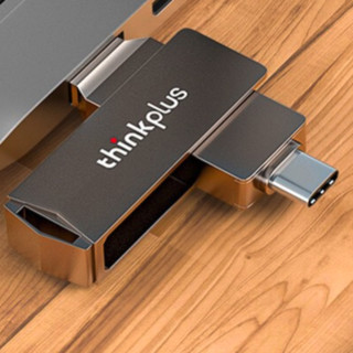 Lenovo 联想 MU254 USB 3.0 U盘 银色 256GB USB-A/Type-C双口