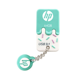 HP 惠普 x778w USB 3.1 U盘 薄荷绿 64GB USB-A