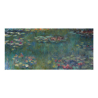 买买艺术 克劳德·莫奈《睡莲》50x40cm 美术纸 金色铝合金框