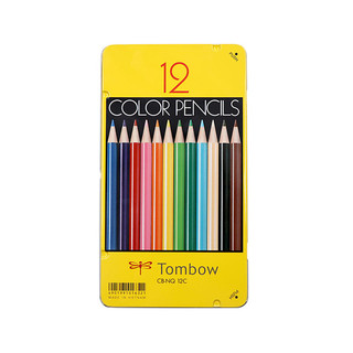 Tombow 蜻蜓 CB-NQ 油性彩色铅笔 12色