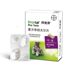 BAYER 拜耳 拜宠清 犬用体内驱虫药 2kg以上用 6粒