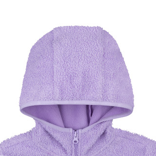 SKECHERS 斯凯奇 L320K160 儿童针织连帽外套 薰衣草紫 120cm