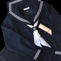 Swallowjk 燕子家的JK校服 JK制服 女士水手服3件套 绀色 S