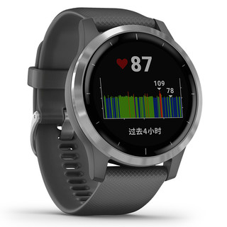 GARMIN 佳明 Active系列 运动手表 010-02174-06 神秘灰 45.1mm