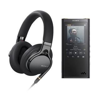 SONY 索尼 Hi-Res经典之源 高品质音乐播放器 耳机套装（NW-ZX300A MDR-1AM2）