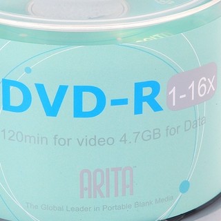 ARITA 铼德 e时代系列 刻录碟片 DVD-R 16速 4.7G 50片/桶*1桶