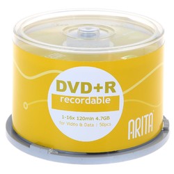 RITEK 铼德 e时代系列 DVD R 16速4.7G 刻录盘 桶装50片