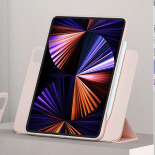 YEBOS 益博思 iPad Pro 2021款 12.9英寸 液态硅胶平板电脑保护壳 少女粉