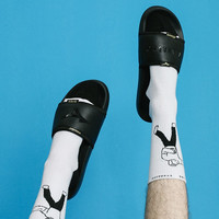 Mizuno 美津浓 塔卡沙联名 D1GH2111 男女复古休闲拖鞋