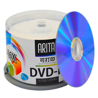 ARITA 铼德 e时代系列 刻录碟片 DVD-R 16速 4.7G 可打印 50片/桶*1桶