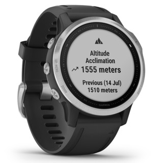 GARMIN 佳明 Fenix 6S 运动手表 耀银色/黑色 42mm