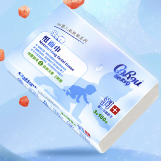 CoRou 可心柔 V9润+系列 婴儿纸面巾 自然无香型 110抽 12包