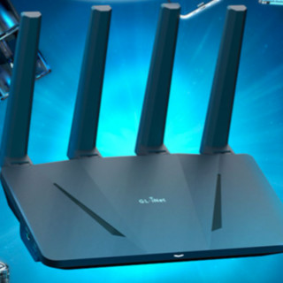 GL.iNet GL-AX1800 双频1800M 家用千兆无线路由器 Wi-Fi 6 单个装 黑色