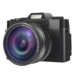 komery 微单4K高清数码照相机16倍录像单反复古相机WIFI摄像机拍录一体机带专用镜头标配