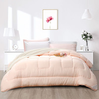 FUANNA 富安娜 爱莉莎 七孔抗菌冬厚被 粉色 1.5m床