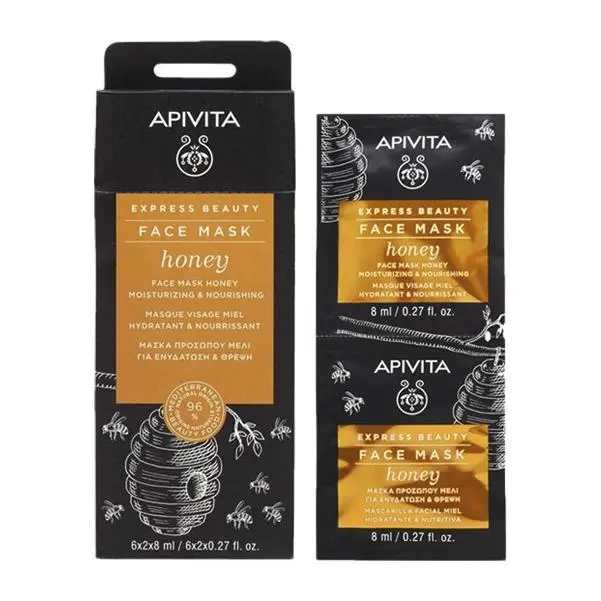 APIVITA 蜂蜜养颜弹润柔滑面膜 8ml*12片