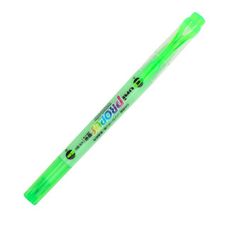 uni 三菱铅笔 PUS-102T 双头荧光笔 绿色 单支装