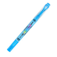uni 三菱铅笔 PUS-102T 双头荧光笔 浅蓝色 单支装