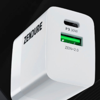 Zendure 征拓 SuperPort 2C 手机充电器 USB-A/Type-C 30W