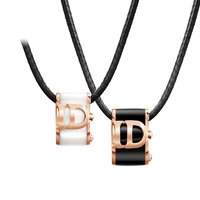 I Do BOOM瓷系列 时尚18K玫瑰金陶瓷钻石项链