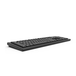 A4TECH 双飞燕 KR-85 104键 有线薄膜键盘 黑色 无光 USB接口